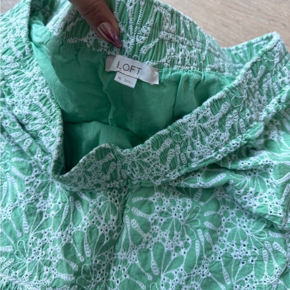 Loft Eyelet Flounce Skirt - Picture 3 of 5